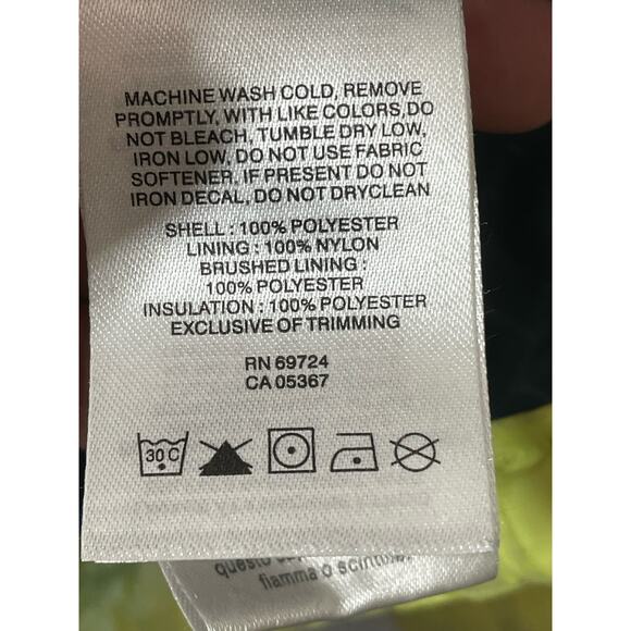 Columbia Jacket Neon Yellow Sz XS Interchange Lining Omni-Shield Puffer - Picture 5 of 6